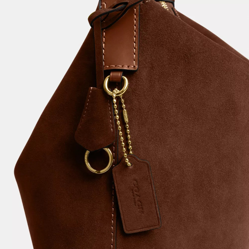 Mott Messenger Bag - Suede/Warm Brown