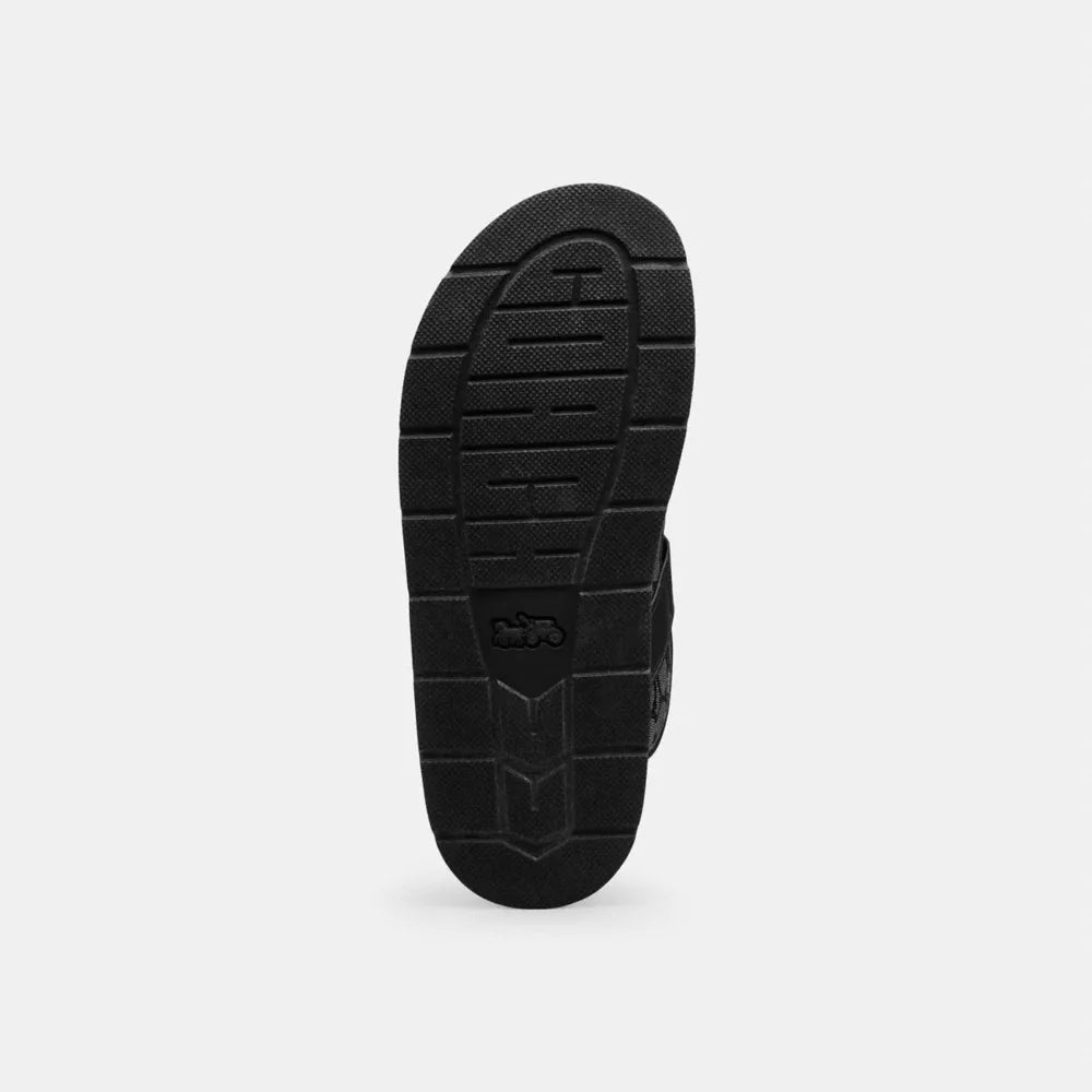 Buckle Clog In Signature Jacquard - Jacquard/Graphite/Black