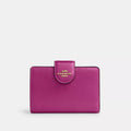 Medium Corner Zip Wallet - IM/Magenta