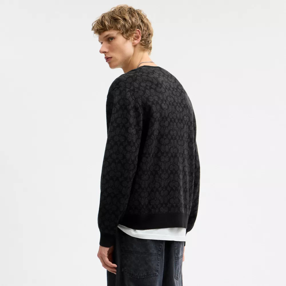 Signature Crewneck Sweater - Black