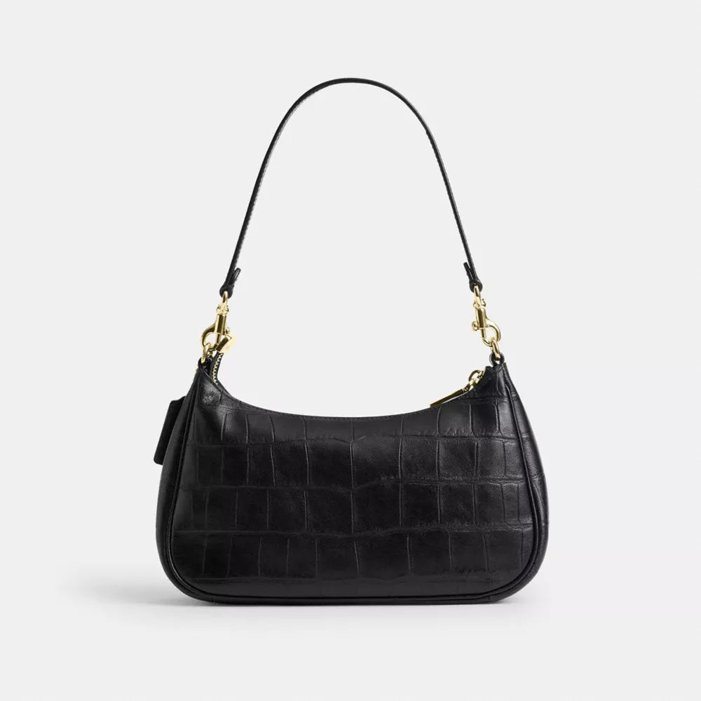 Soft Teri Shoulder Bag - Gold/Black