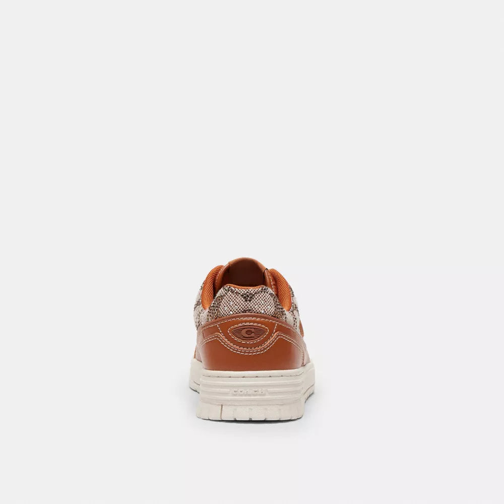 Soho Sneaker In Crystal Signature Jacquard - Cocoa/Burnished Amber