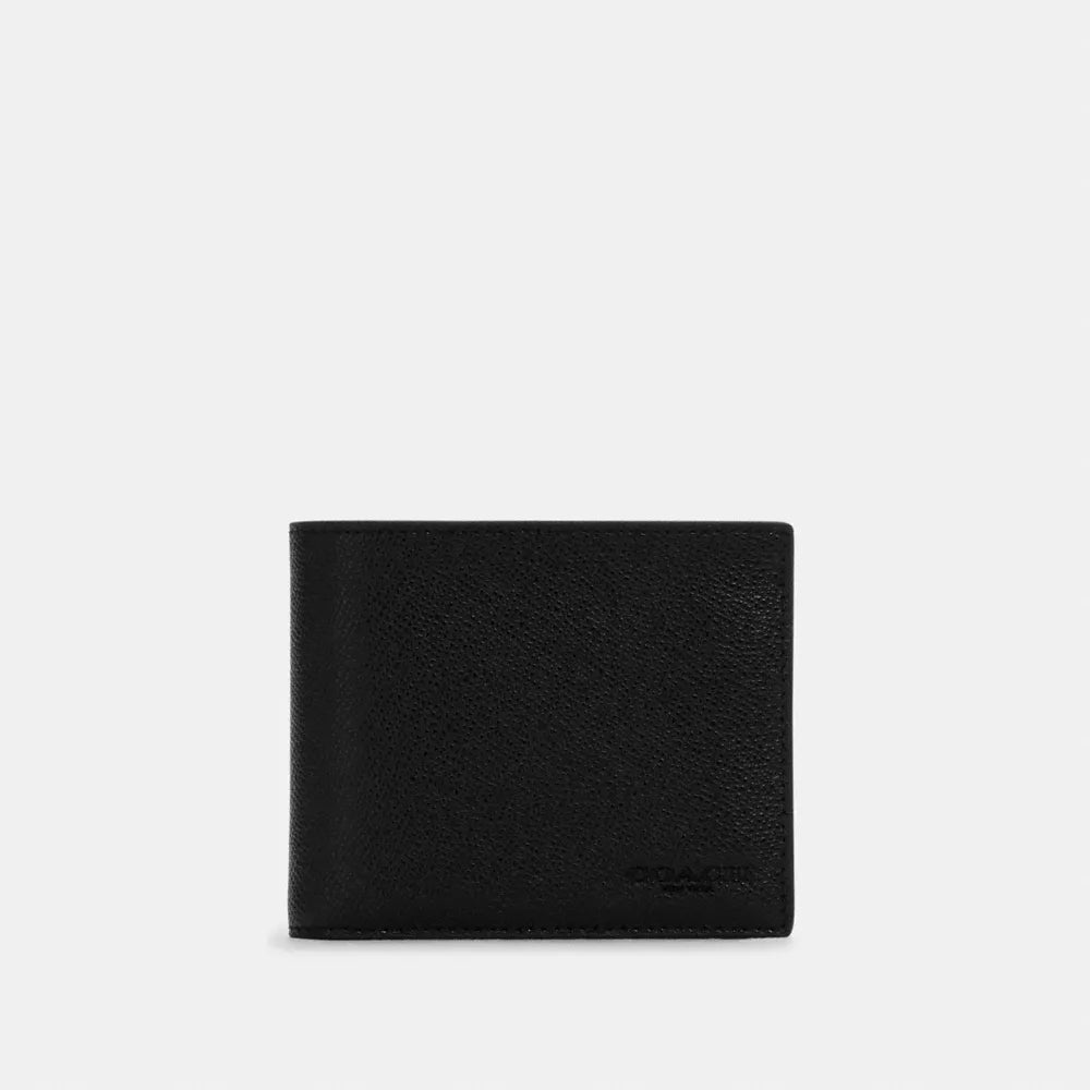 3-In-1 Wallet - Crossgrain Leather/Black