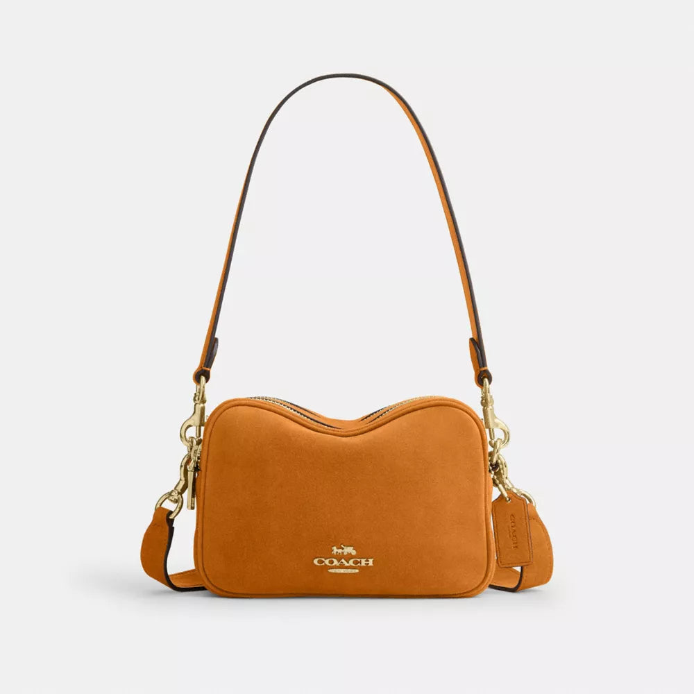 Mini Carey Crossbody Bag - Gold/Marigold