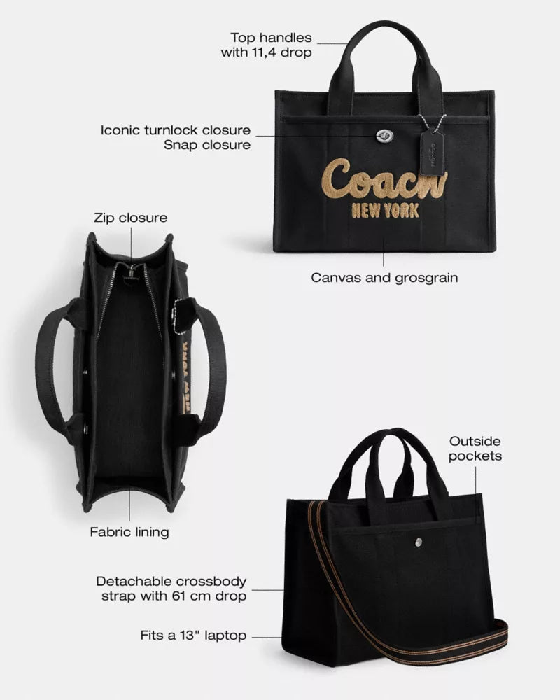Cargo Tote Bag - Silver/Black