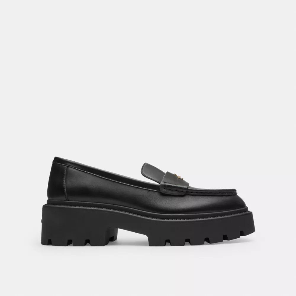 Lucy Loafer - Coated Canvas/Black
