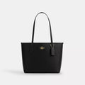 Medium City Tote Bag - Pebbled Leather/Gold/Black