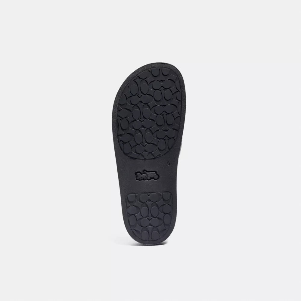 Udele Sport Slide In Signature Canvas - Charcoal/Black