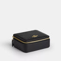 Large Jewelry Box - Pebbled Leather/Gold/Black
