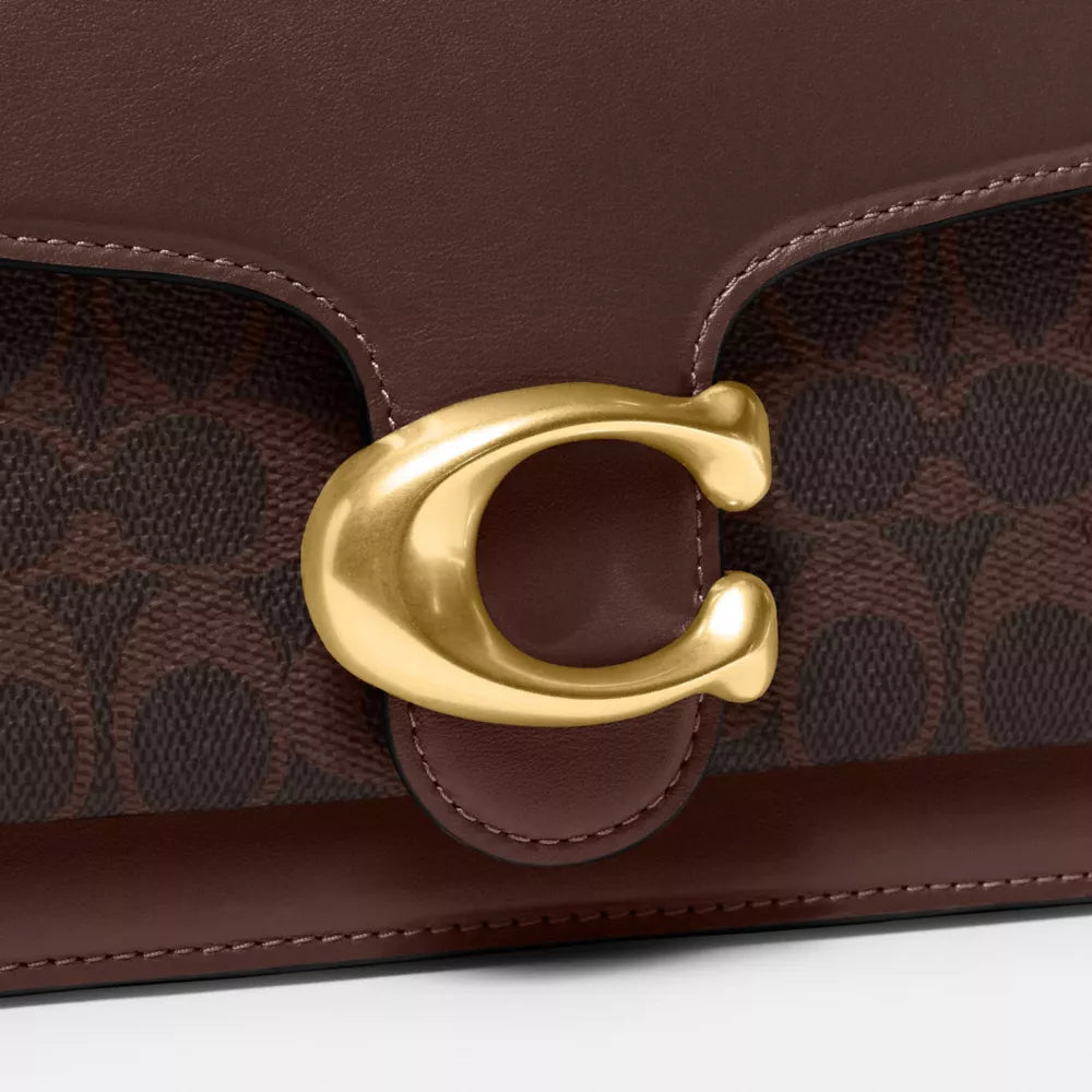 Tabby Shoulder Bag 26 In Signature Canvas - Brass/Maple
