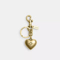 Heart Bag Charm - Gold/Gold