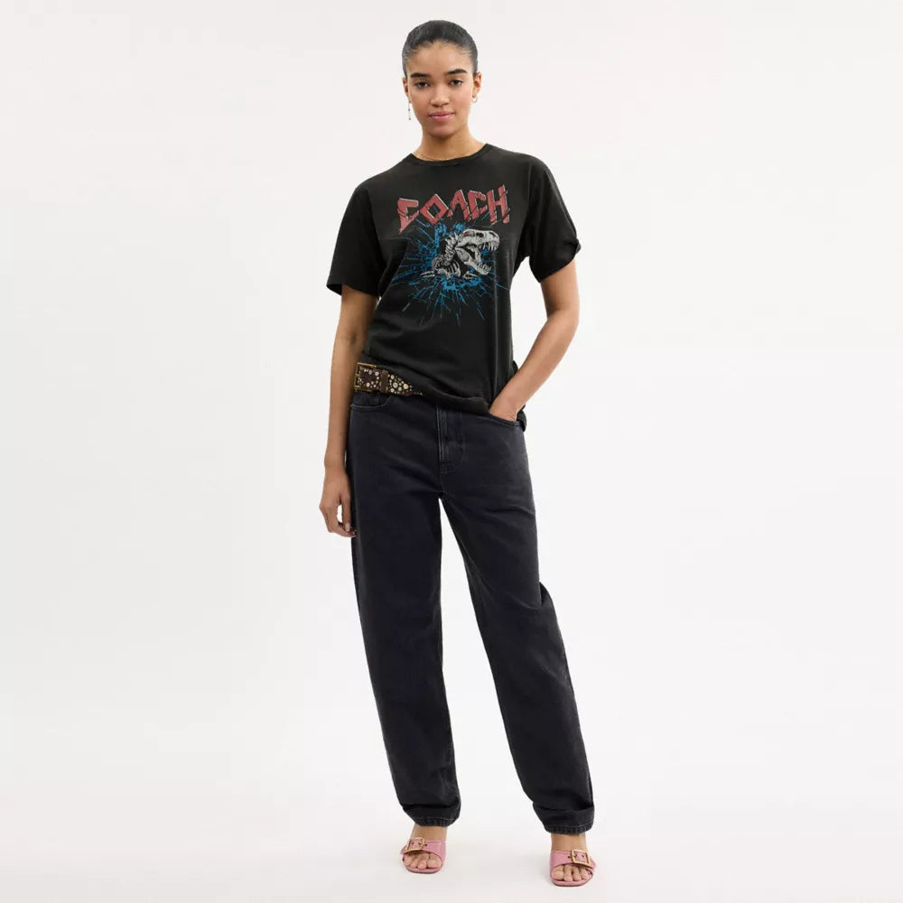 Signature Skeleton Rexy T-Shirt - Black