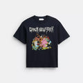 Cartoons Relaxed T-Shirt In Organic Cotton - Navy
