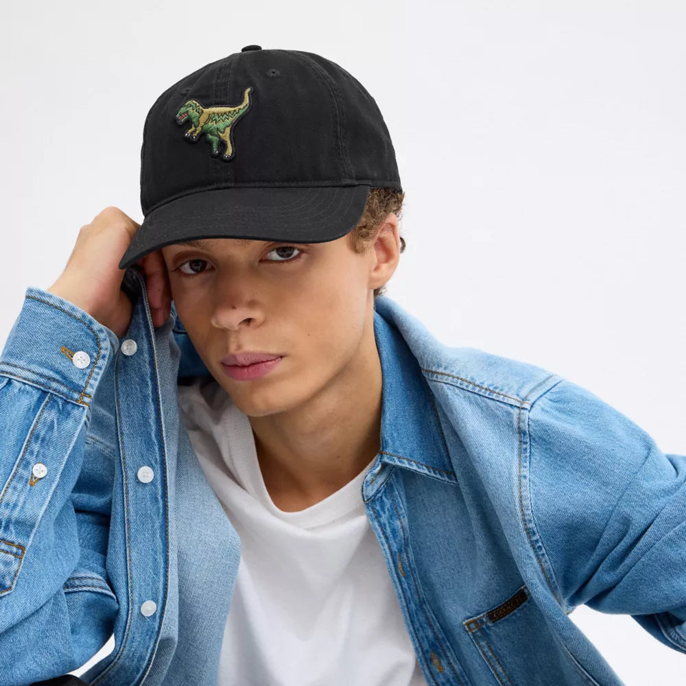 Rexy Patch Baseball Hat - Black