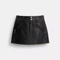 Moto Mini Skirt - Black