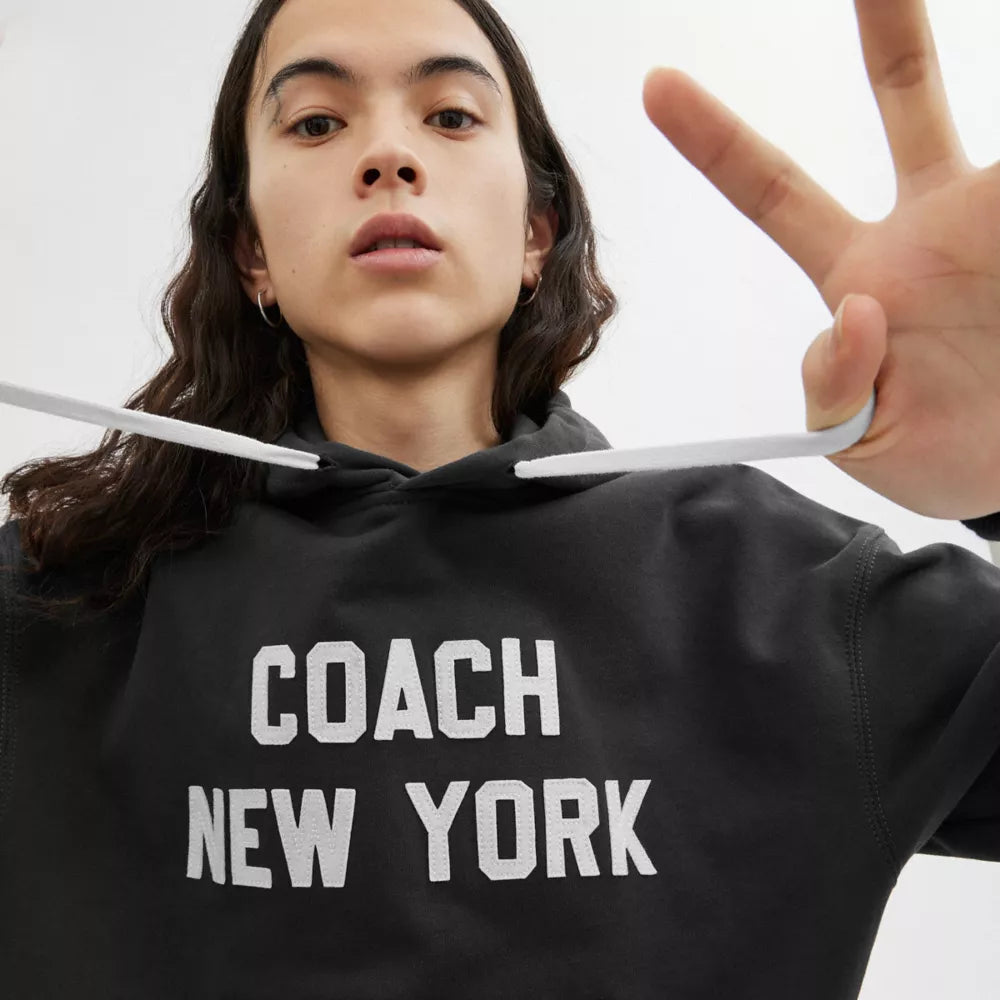Hoodie Sweatshirt - Cotton/Black