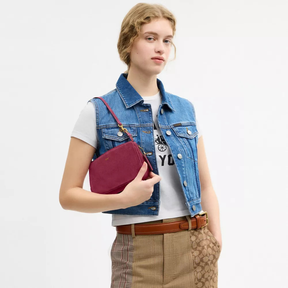 Plaza Bag - Brass/Dark Fuchsia