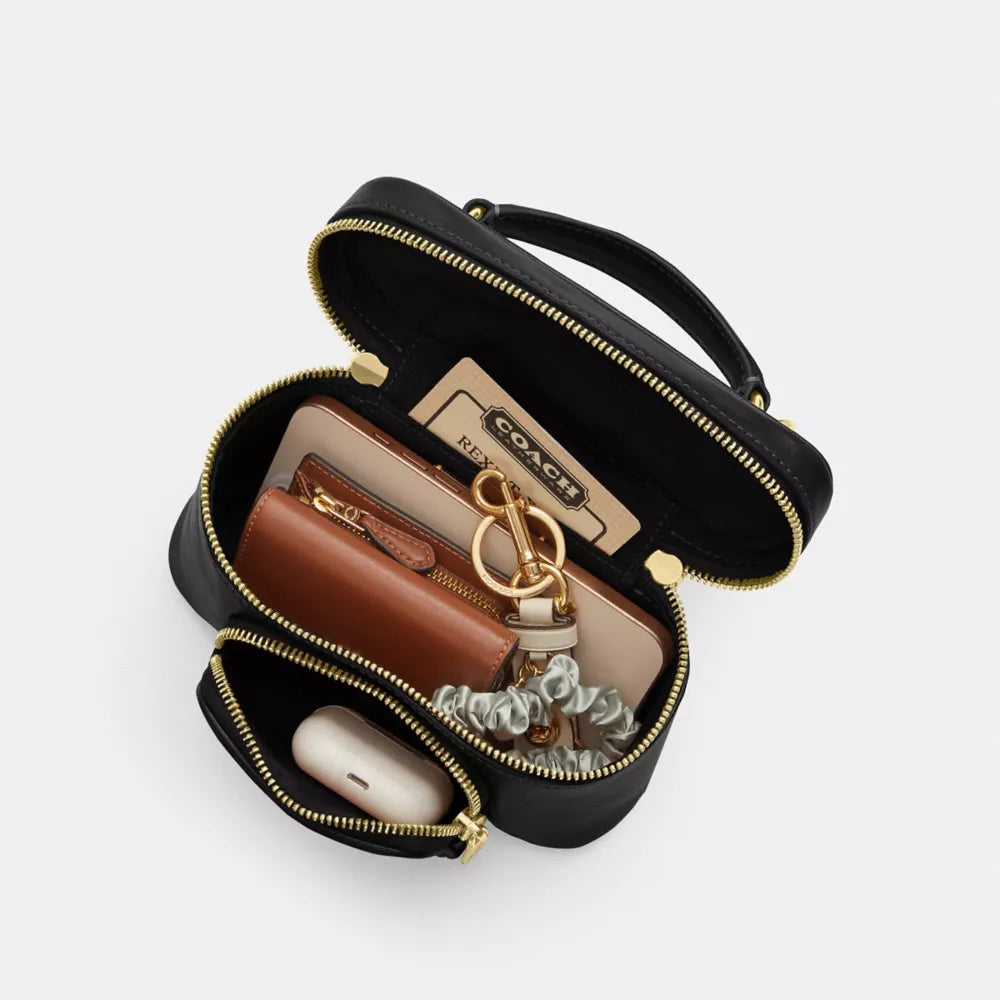Rainer Crossbody Bag 18 With Pocket - Gold/Black