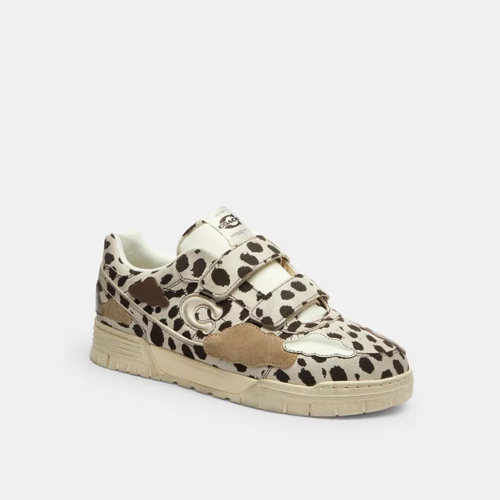 Double Strap Soho Sneaker With Clouds - Dalmation Multi