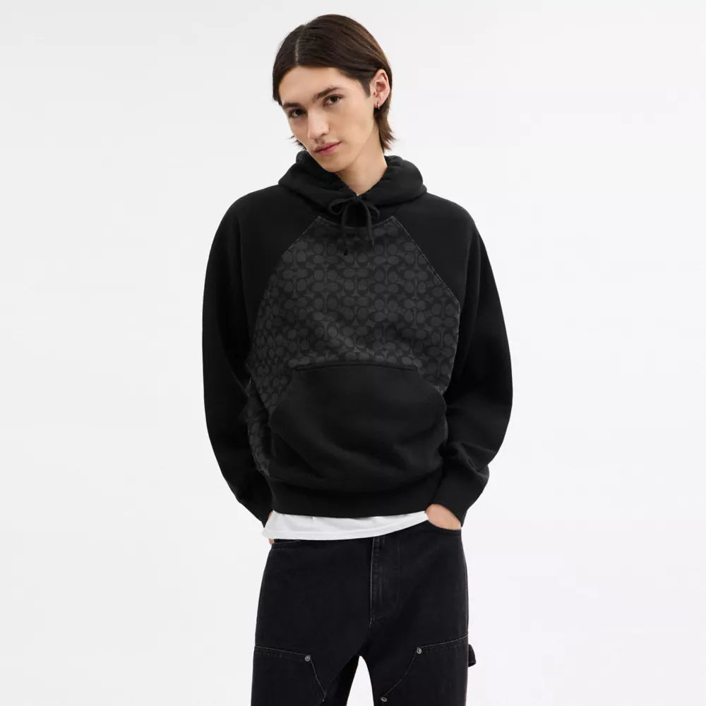 Signature Hoodie In Organic Cotton - Charcoal Signature
