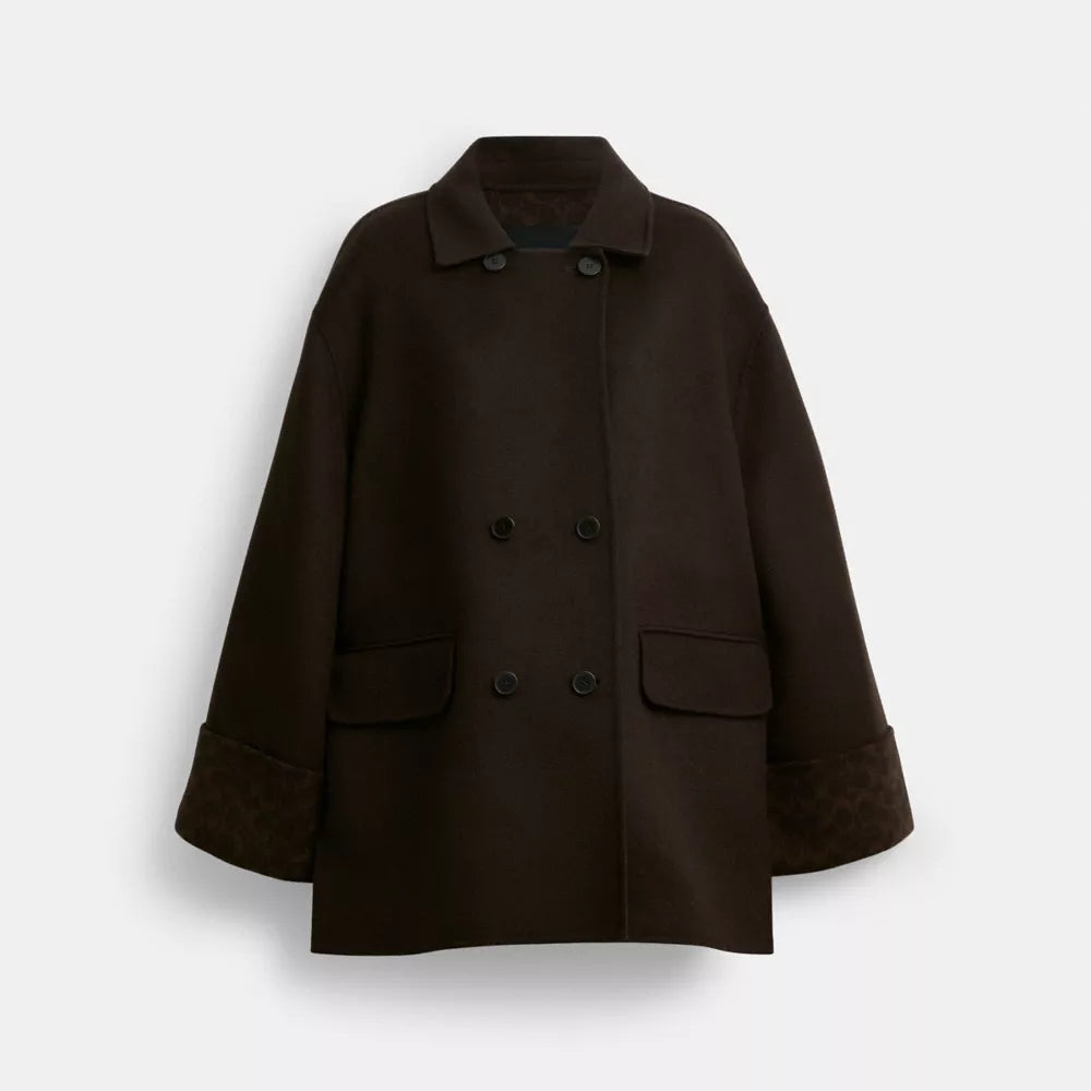 Signature Swing Coat - Cafe