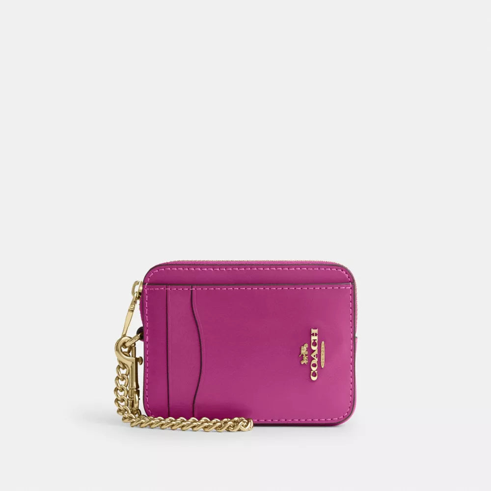 Zip Card Case - IM/Magenta