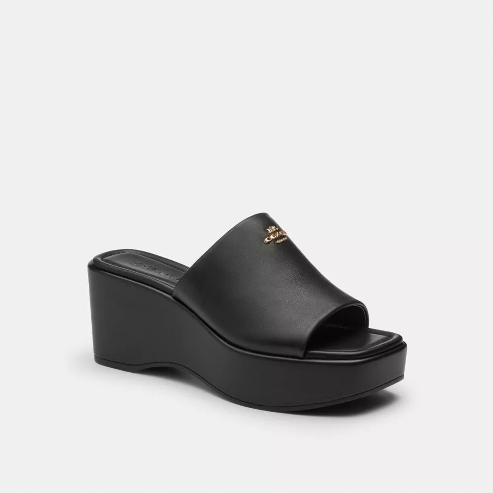 Phoebe Platform Sandal - Black