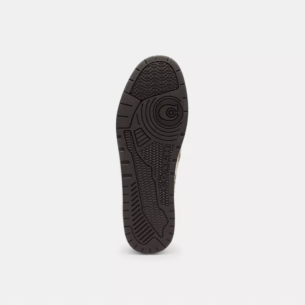 Soft Soho Sneaker In Signature Sateen Jacquard - Tan/Dark Chocolate