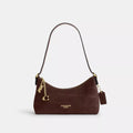 Emeilia Shoulder Bag - Embossed Crocodile/Gold/Maple