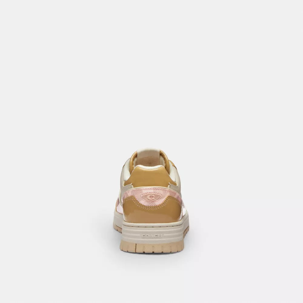 Soho Sneaker With Patent Signature - Candy Pink/Light Beige