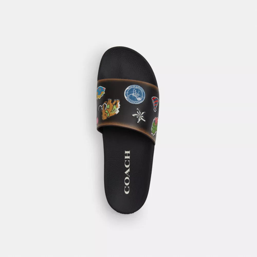 Rexy 10th Birthday Pool Slide With Sticker Print - Black
