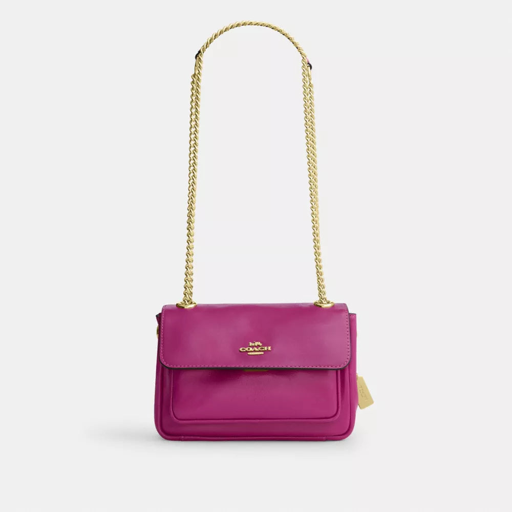 Elodie Crossbody Bag 18 - Crinkle Leather/IM/Magenta