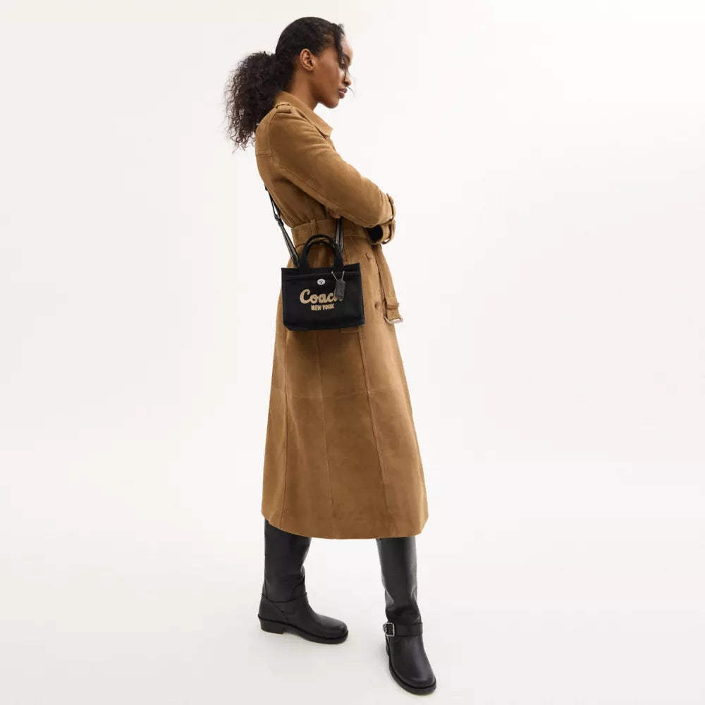 Cargo Tote Bag 20 - Canvas/Silver/Black