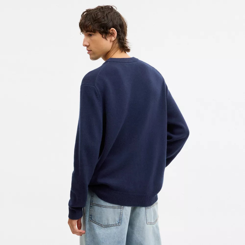 Twisted Heritage Sweater - Navy