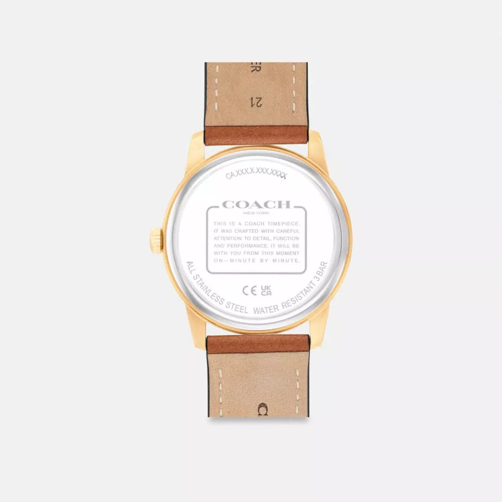 Keane Watch, 39MM - Saddle