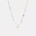 Pearls And Seashell Necklace - Silver/Pearl