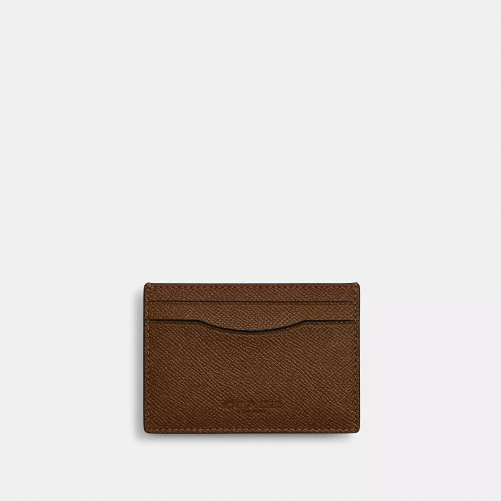 Card Case With Money Clip - Silver/CHESTNUT