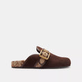 Archival Buckle Clog With Signature Jacquard - Chocolate Brown