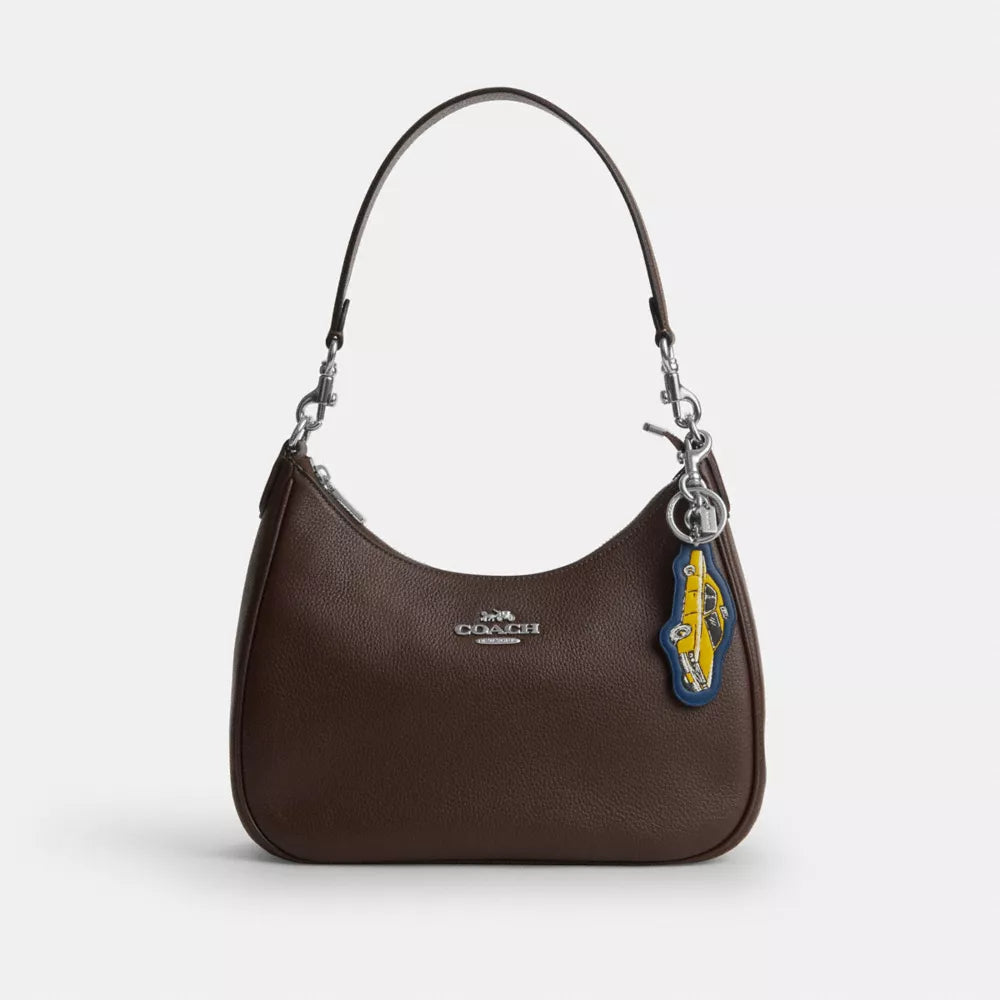 Taxi Bag Charm - Silver/Deep Blue Multi