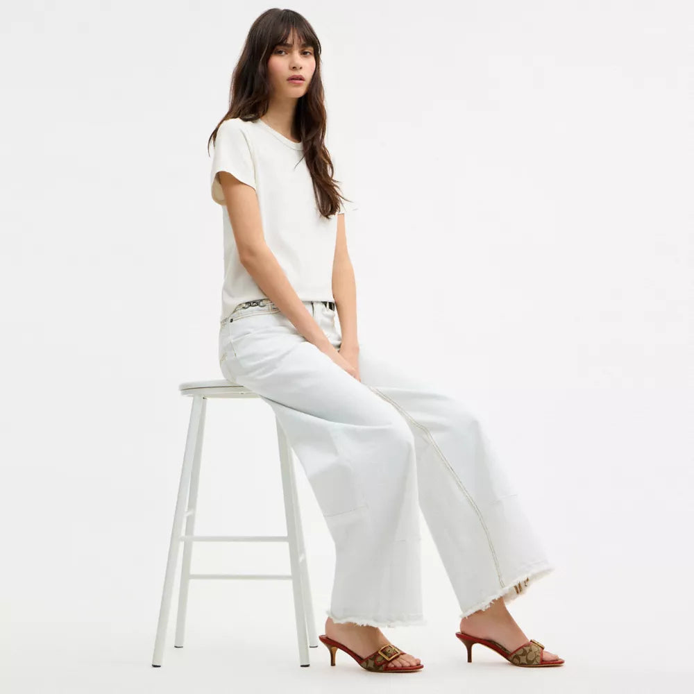 Margot Sandal In Signature Sateen Jacquard - Signature Jacquard/Khaki/Poppy