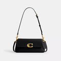 Jet Shoulder Bag - Smooth Leather/Brass/Black