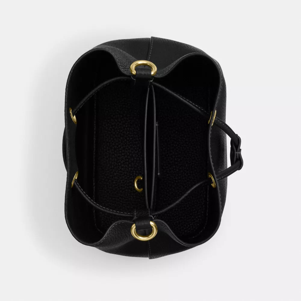 Rowan Bucket Bag - Gold/Black