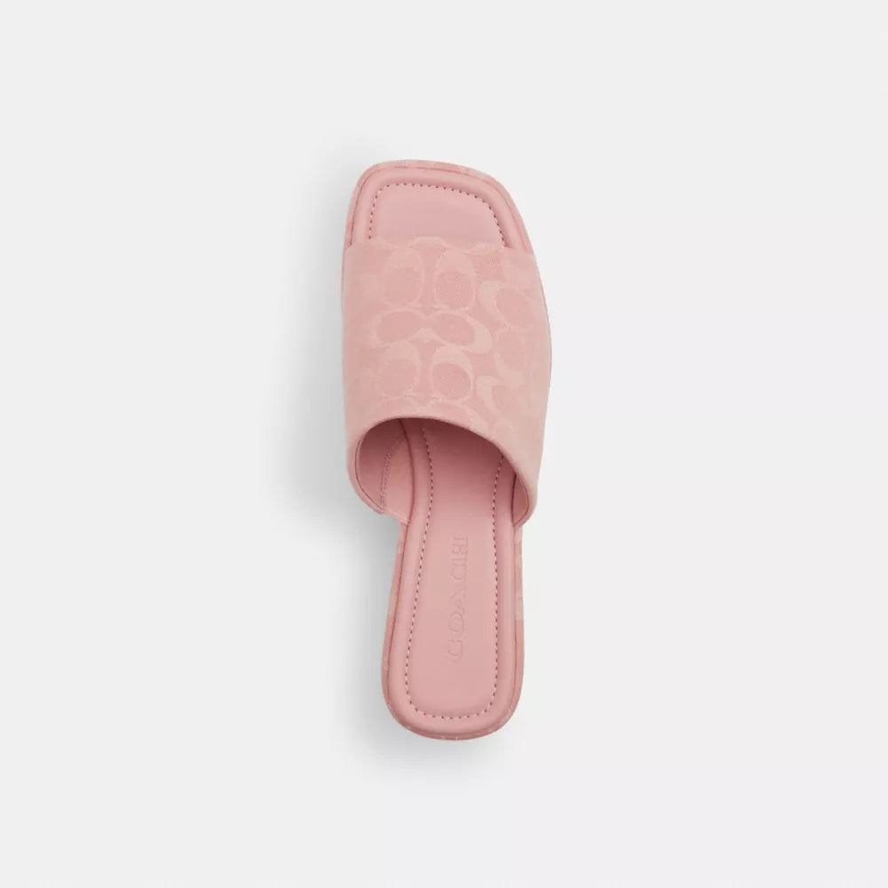 Phoebe Platform Sandal In Signature Denim - Ballerina.