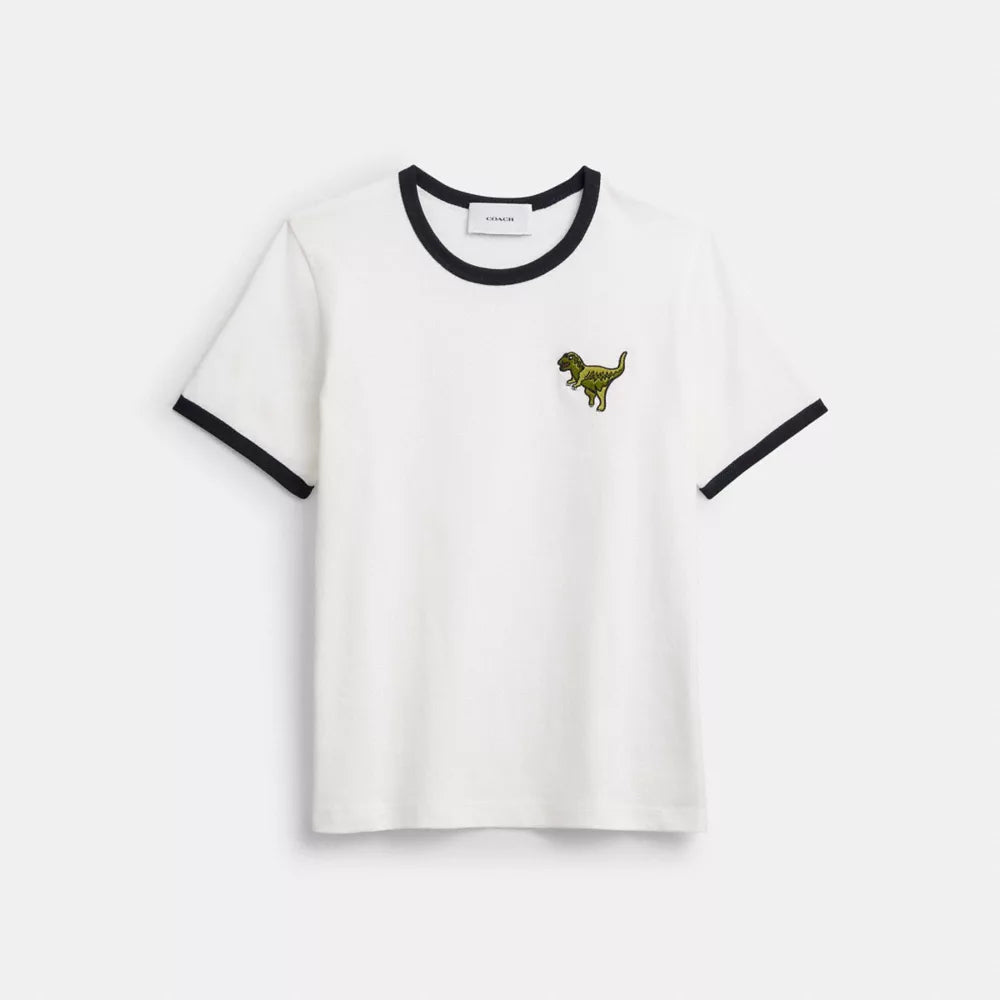 Rexy Ringer T-Shirt - White/Navy