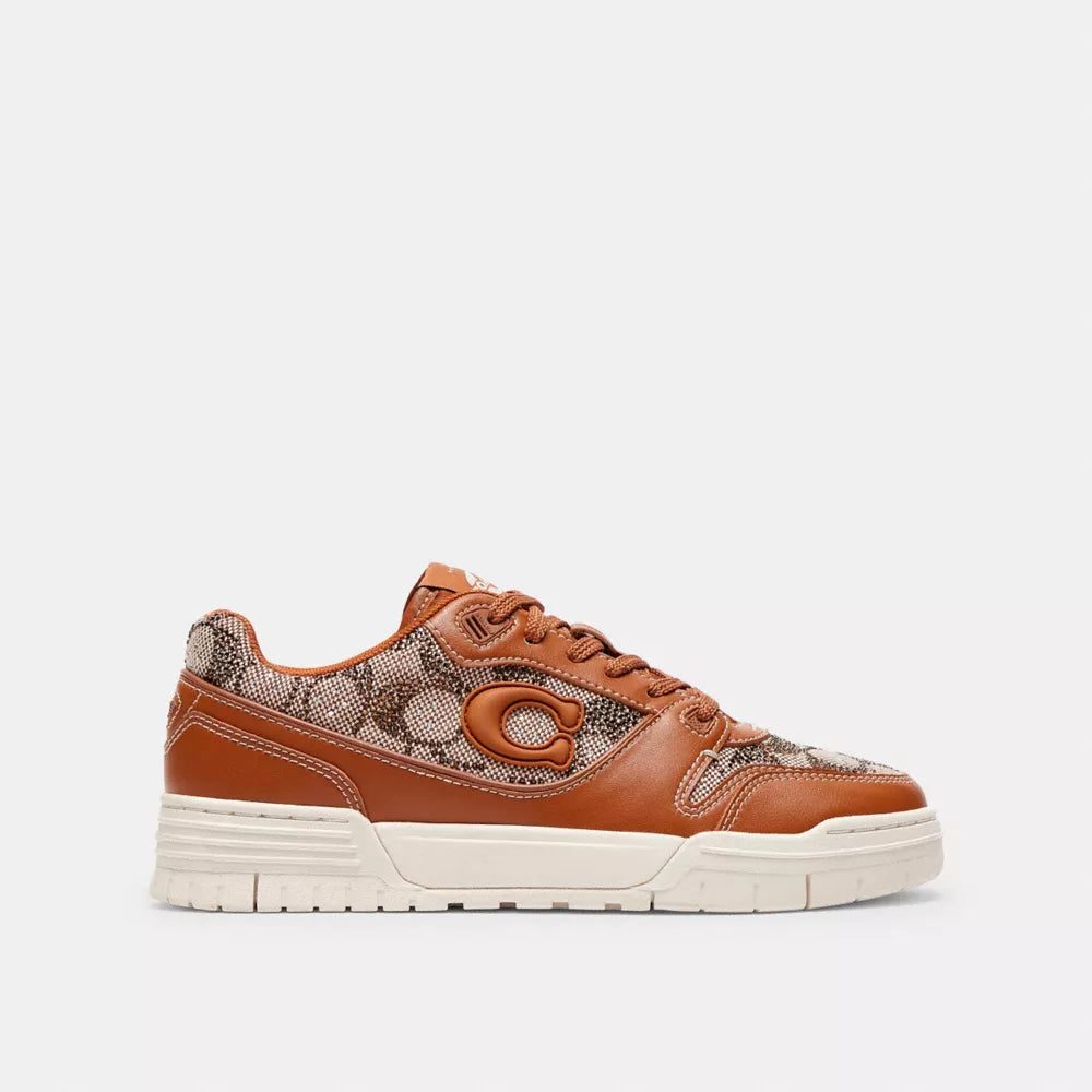 Soho Sneaker In Crystal Signature Jacquard - Cocoa/Burnished Amber