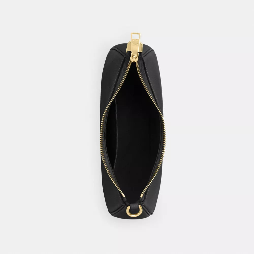 Teri Shoulder Bag - Pebbled Leather/Gold/Black