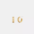 Repeated C Huggie Earrings - Gold