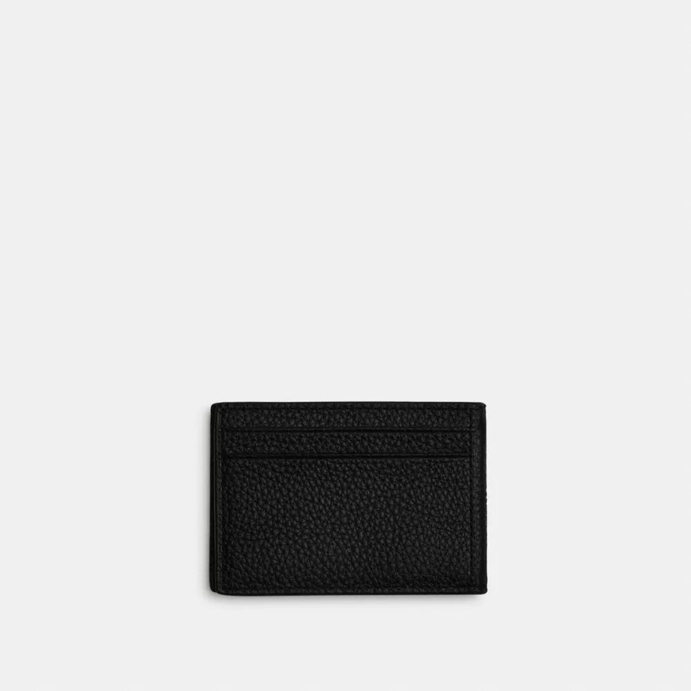 Compact Billfold Wallet - Pebbled Leather/Gunmetal/Black