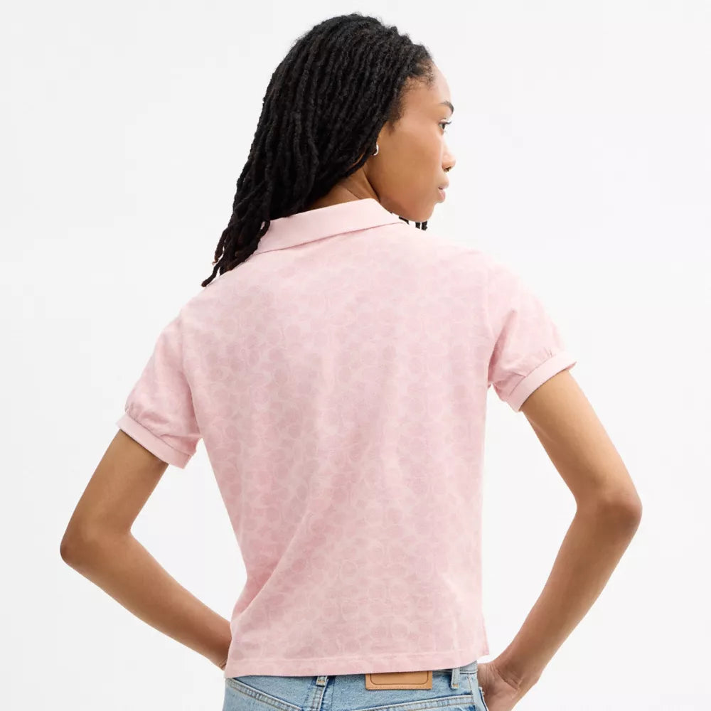 Signature Polo - Pink Signature