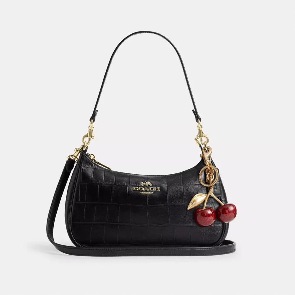 Soft Teri Shoulder Bag - Gold/Black